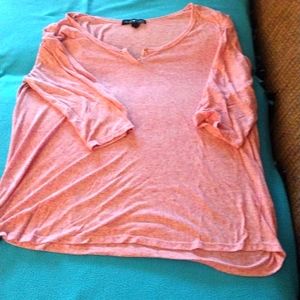 Pink Heathered Tee